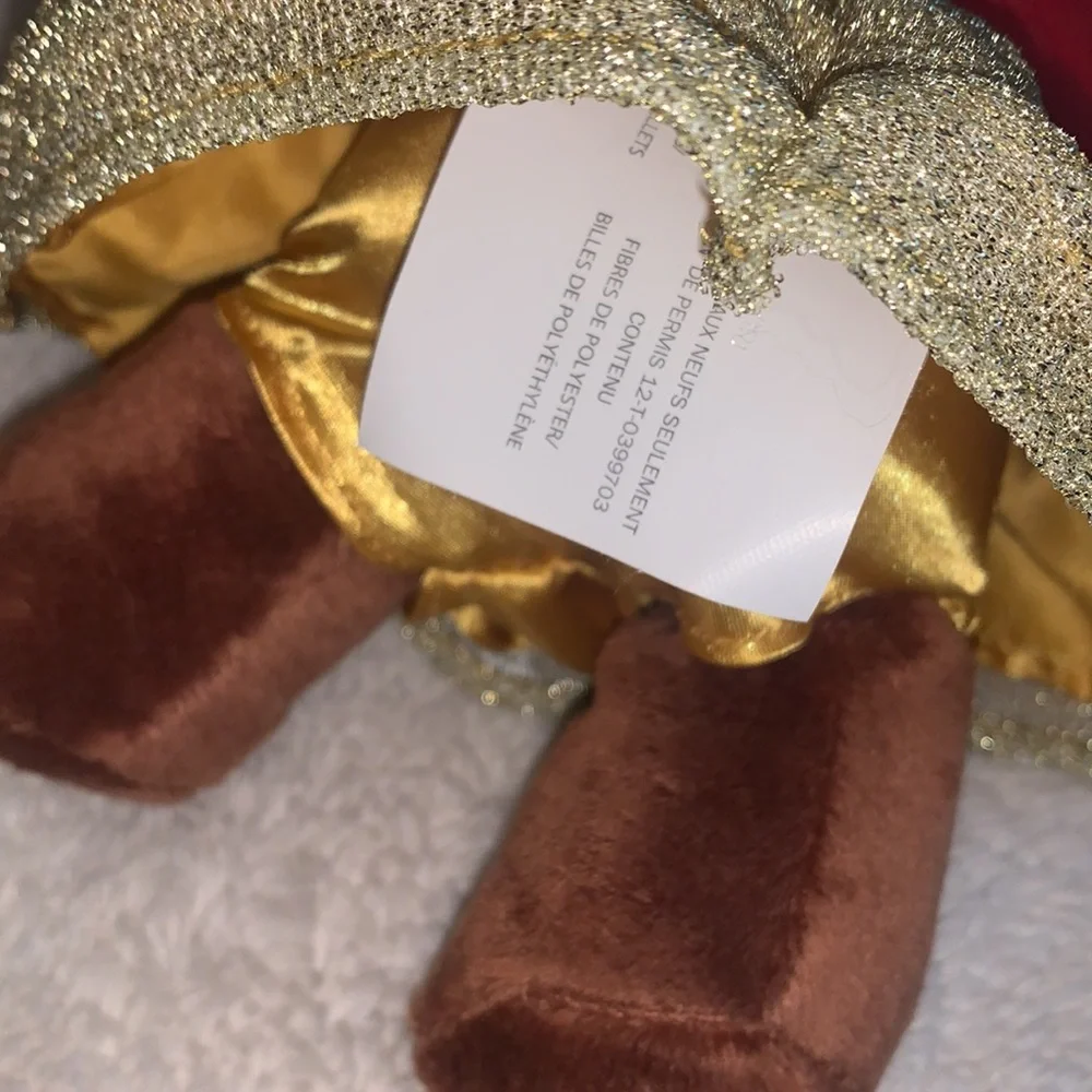 Starbucks 2018 Bearista Bear Gold Skirt Red Shirt Teddy Bear EUC